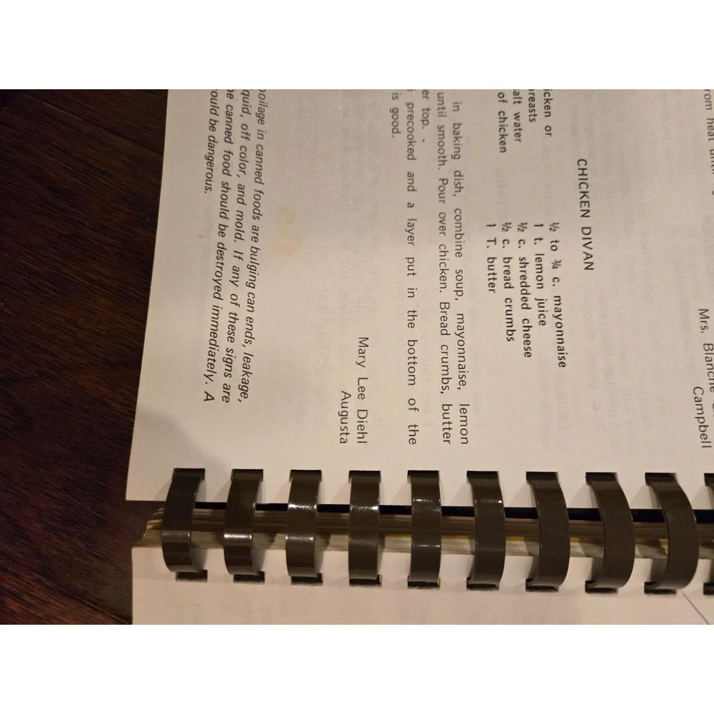 Vintage What's Cooking Farm Bureau Kitchens VA Cookbook 1970s spiral bound